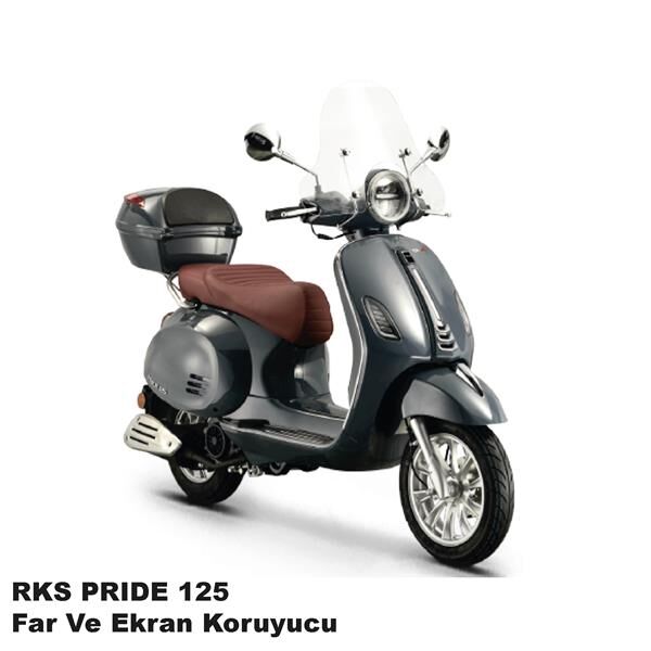 RKS Pride 125 Motosiklet Far Ve Ekran Km Koruyucu