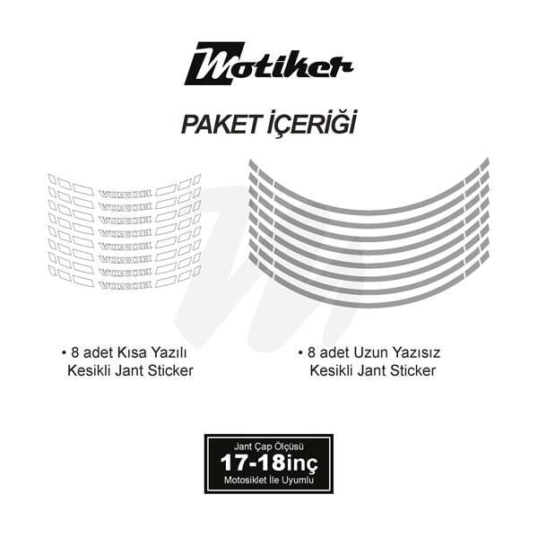 HONDA YAZILI UZUN KISA KESİKLİ ÇİFT RENK 16'LI JANT STICKER ETİKET MODELİ METALİK GRİ