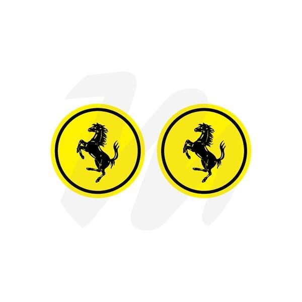 SARI SİYAH FERRARİ 5X5 CM 2 ADET