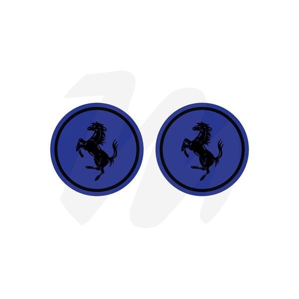 MAVİ SİYAH FERRARİ 5X5 CM 2 ADET