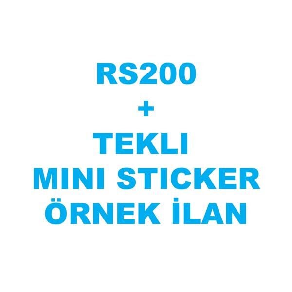 BAJAJ PULSAR RS200 TEKLI MINI STICKER