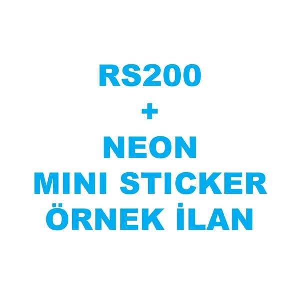 BAJAJ PULSAR RS200 NEON MINI STICKER