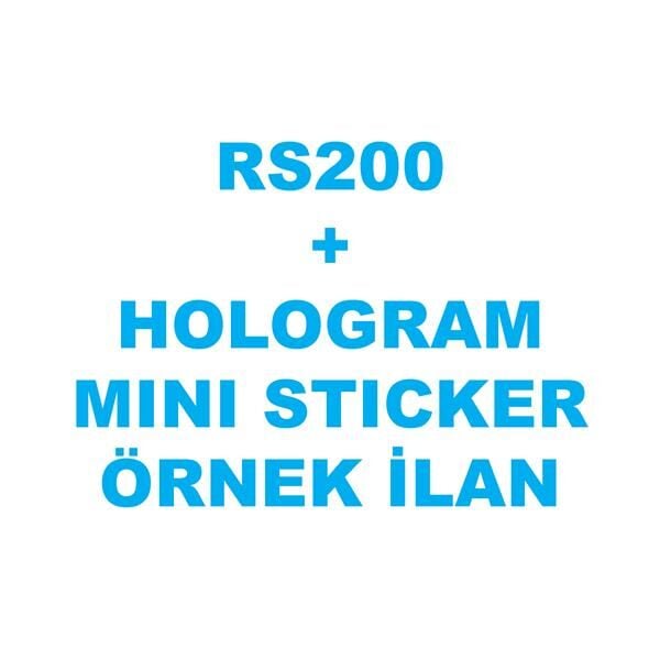 BAJAJ PULSAR RS200 HOLOGRAM MINI STICKER