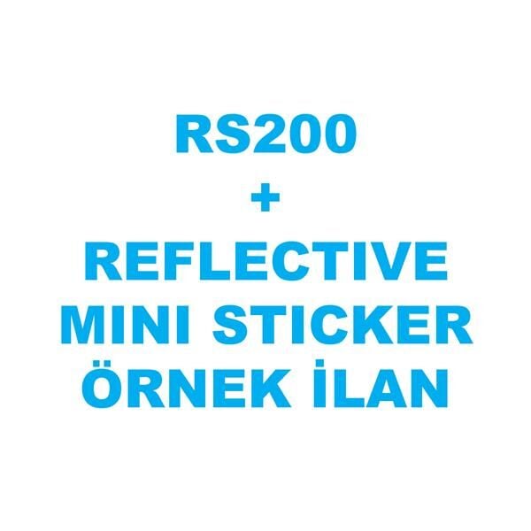 BAJAJ PULSAR RS200 REFLECTIVE MINI STICKER