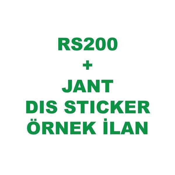 BAJAJ PULSAR RS200 JANT DIS STICKER