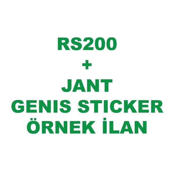 BAJAJ PULSAR RS200 JANT GENIS STICKER