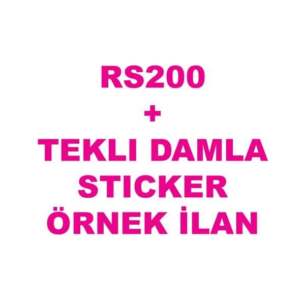 BAJAJ PULSAR RS200 TEKLI DAMLA STICKER