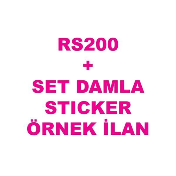 BAJAJ PULSAR RS200 SET DAMLA STICKER