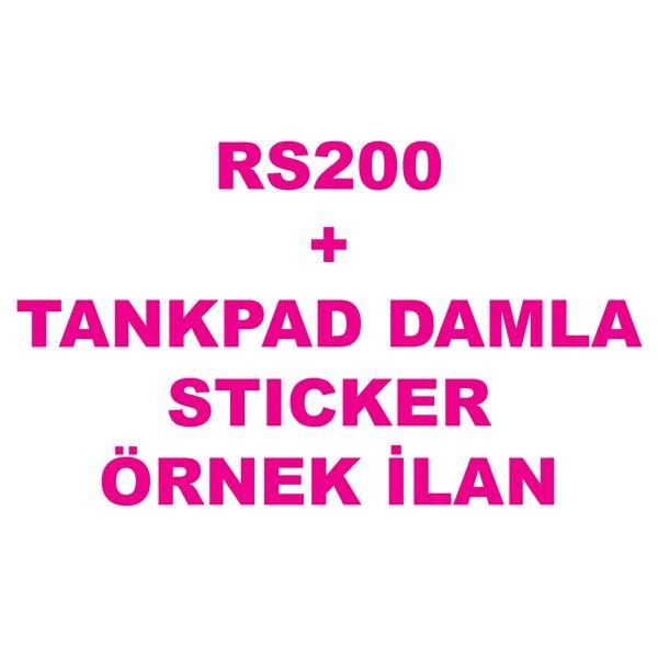 BAJAJ PULSAR RS200 TANKPAD DAMLA STICKER