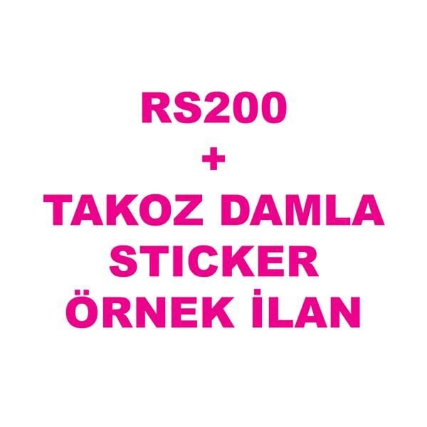 BAJAJ PULSAR RS200 TAKOZ DAMLA STICKER